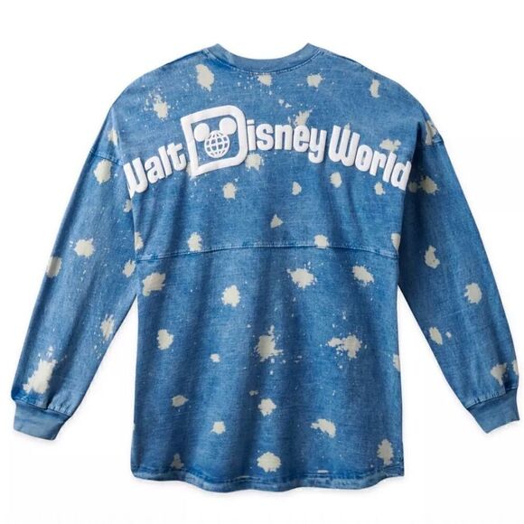 Disney Tops - NEW Denim Bleach WDW Spirit Jersey Adults XS Extra Small Walt Disney World NWT